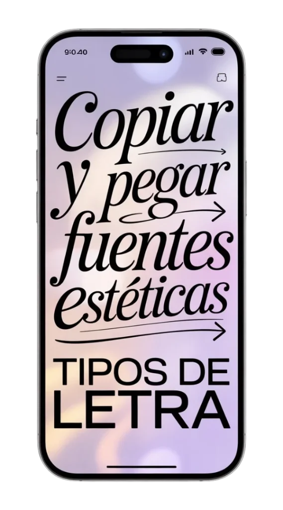 Copiar y pegar fuentes esteticas – tipos de letra