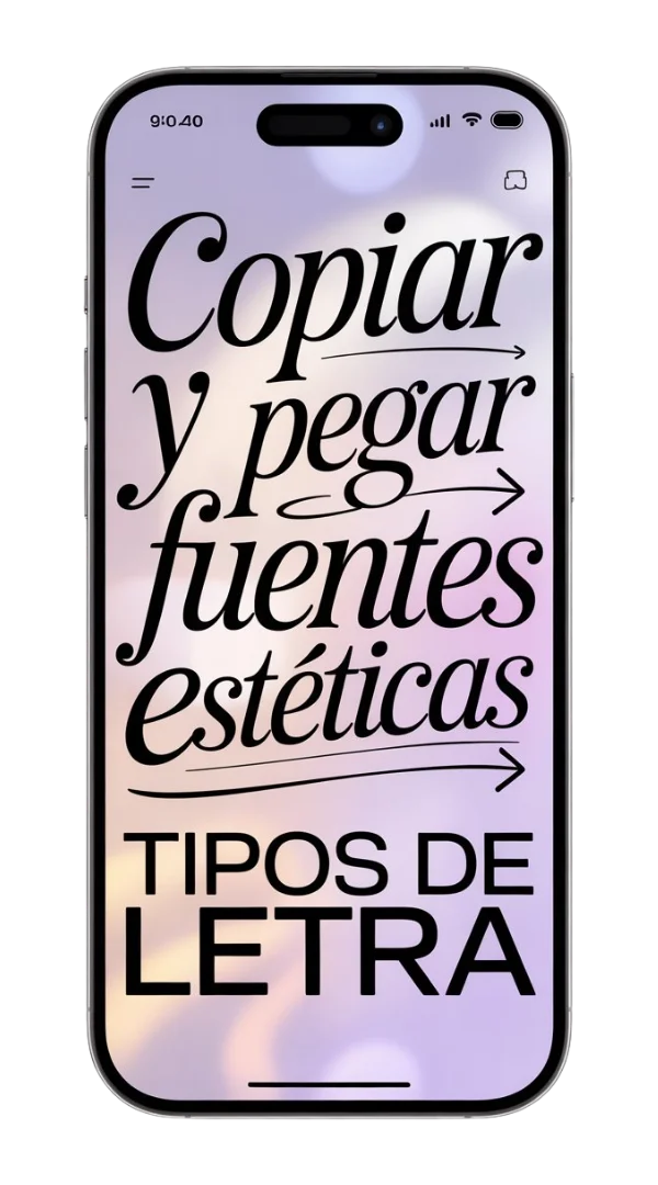 Copiar y pegar fuentes estéticas