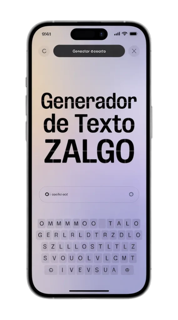 Generador de texto Zalgo