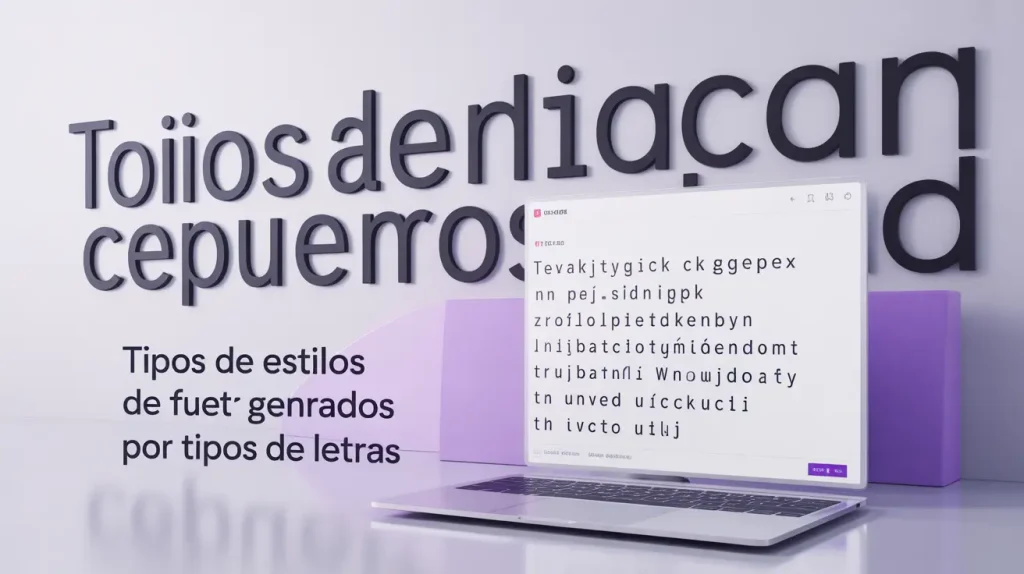 Tipos de estilos de fuente generados por Tipos De Letras