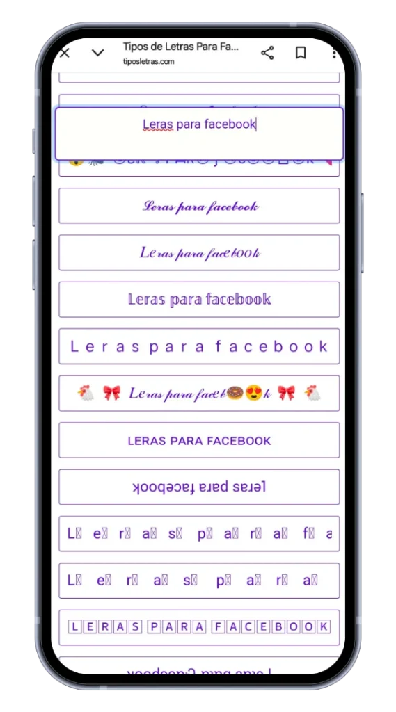 Letras Para Facebook Bonitas Copiar y Pegar 3 Visualiza los estilos